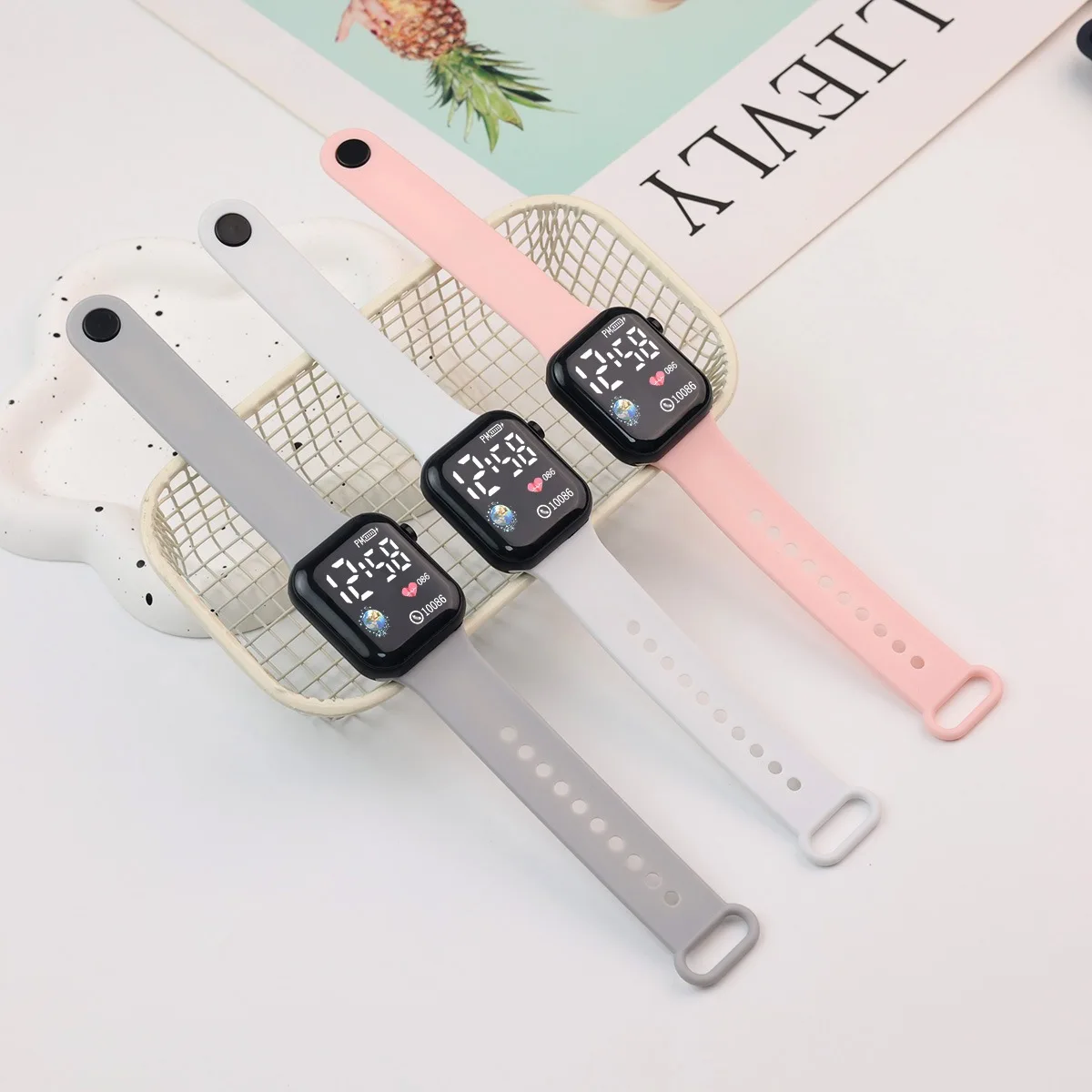 New LED Digital Watch For Kids Boys Sports Waterproof Watches Girls Rubber Digital Watch Casual Childrens Electronic Reloj view 4