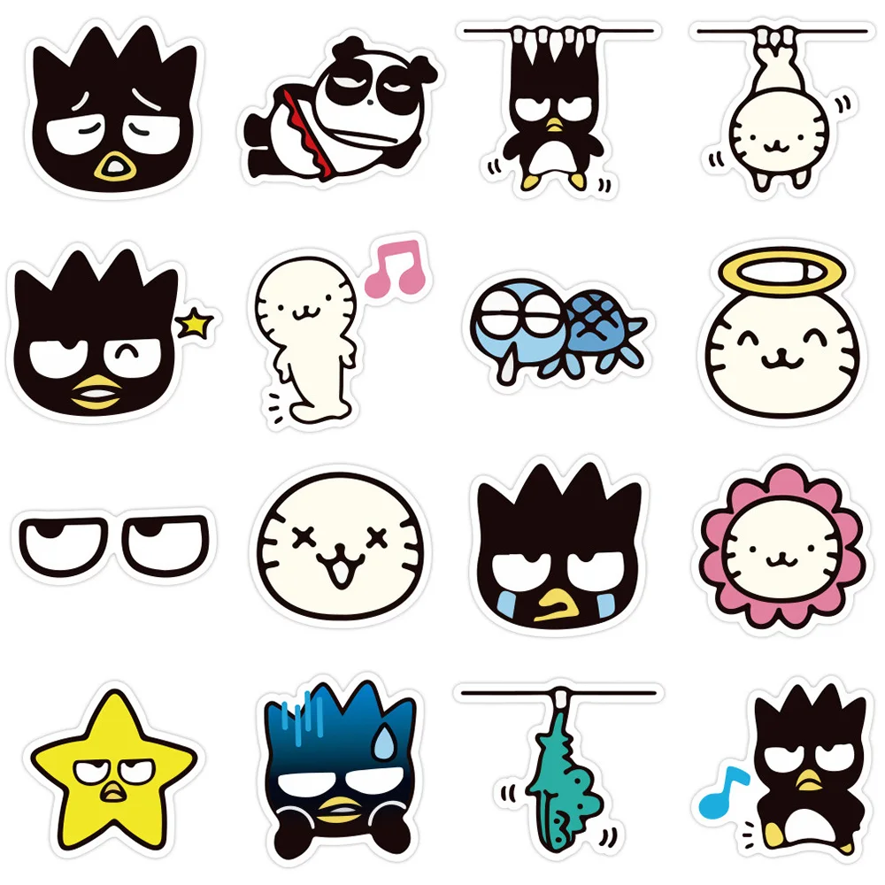 10/20/40 pçs kawaii badbadtz-maru anime adesivos para crianças decorativo scrapbooking telefone do portátil bonito dos desenhos animados adesivo brinquedos decalques