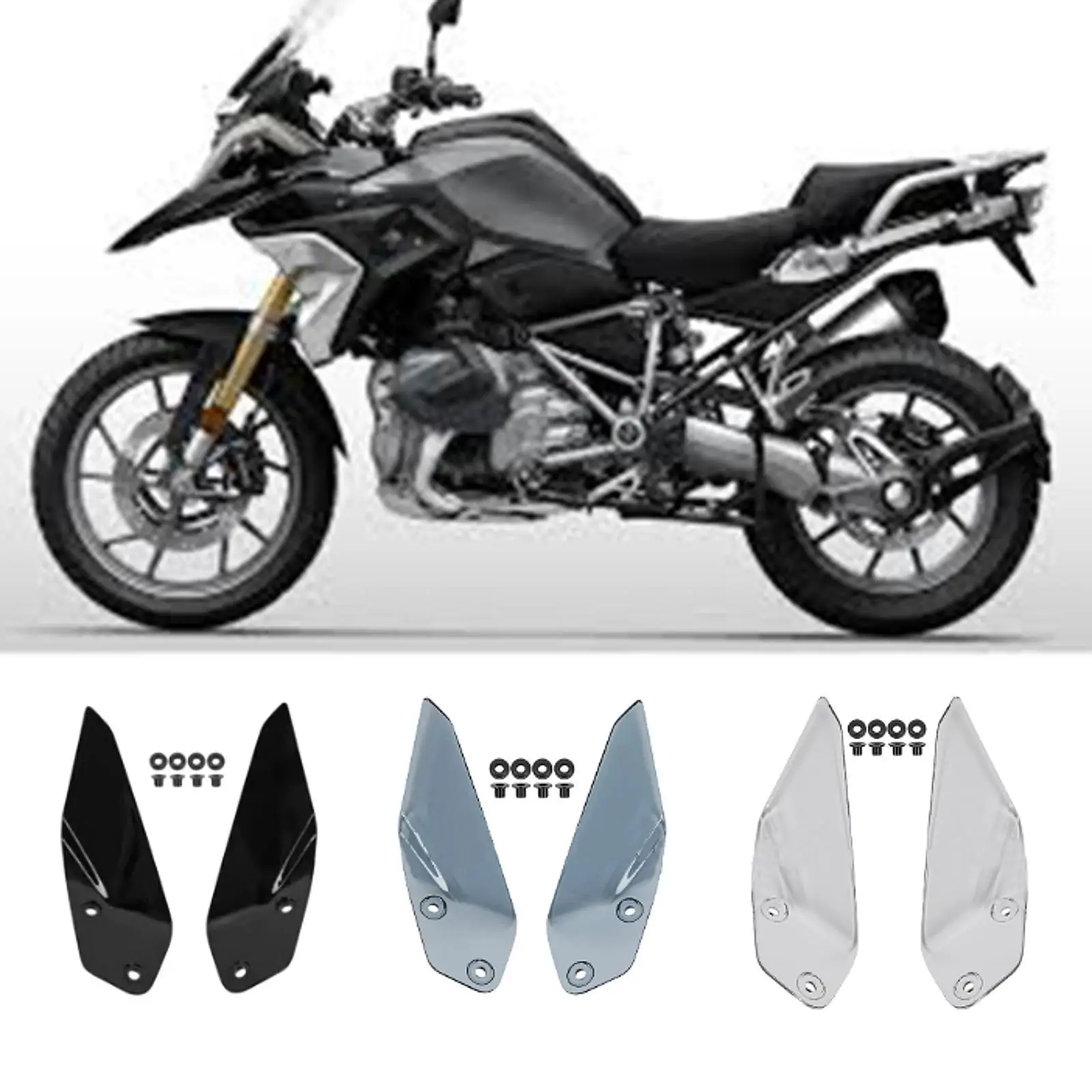 قطعتان من عاكسات الرياح الجانبية للدراجة النارية عالية الأداء وعملية وقوية