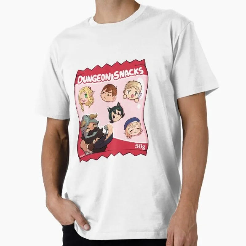

0409 Delicious in Dungeon Gift T-Shirt for RPG Gamer Dungeon Meshi Cool Anime Fantasy Adventurers Graphic clothes All size tops