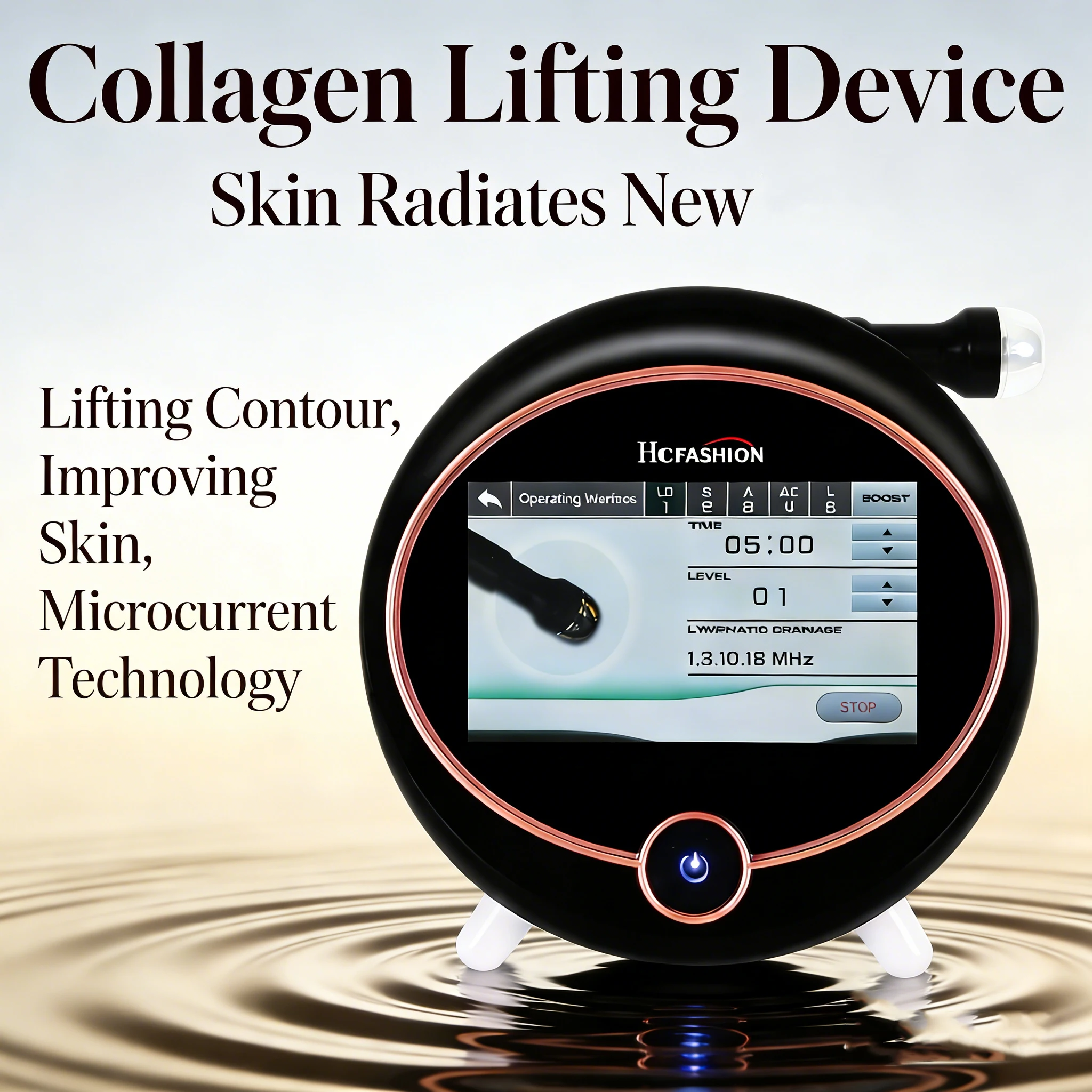 

Collagen Boosting Device for Facial Enhancement, Firming, Dimming Fine Lines, Promoting Absorption, and Improving Skin Quality