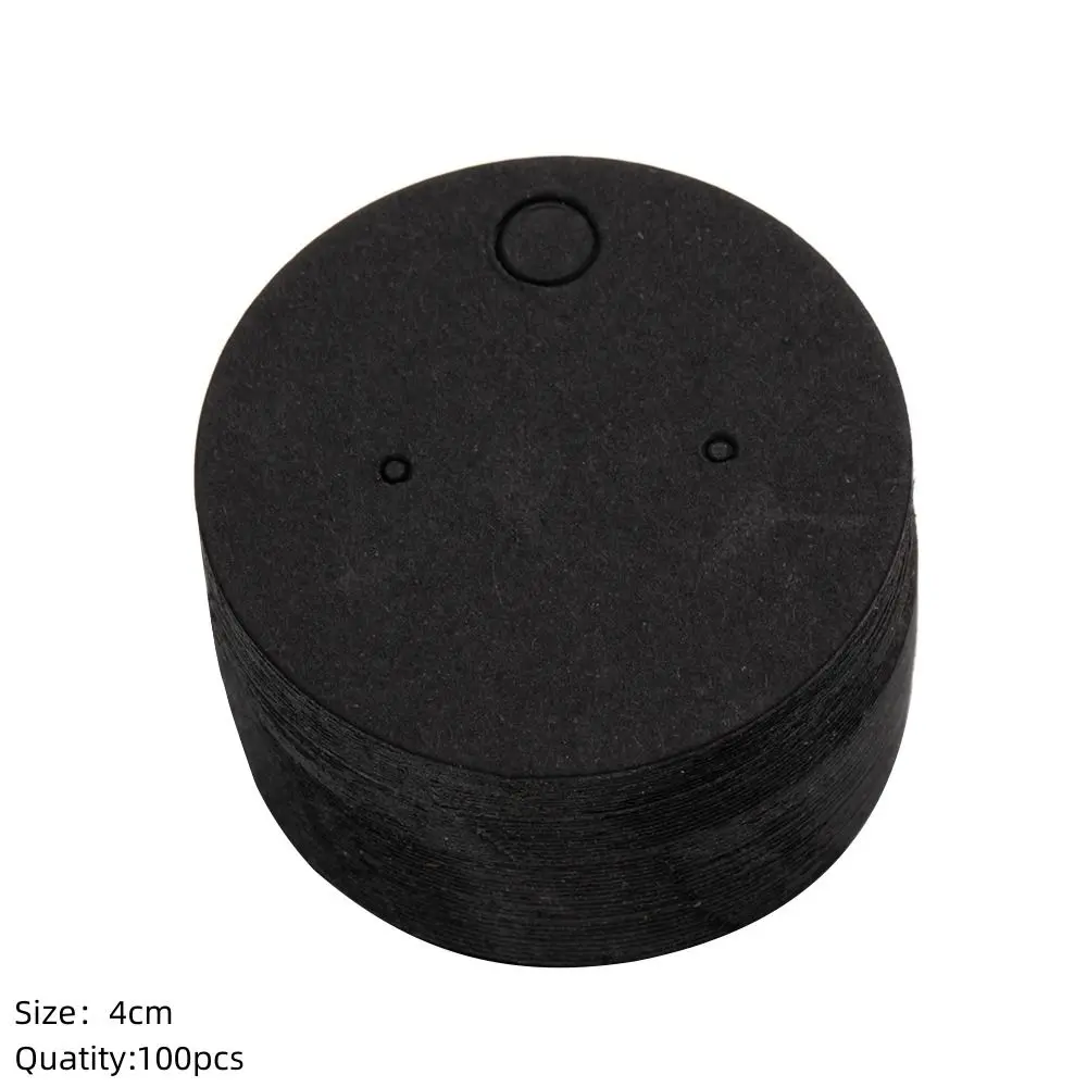 

100 шт. прочные бумажные демонстрационные карты, круглые прямоугольные бирки из крафт-бумаги, упаковка для сережек, подвесная бирка, пустая подставка для дисплея