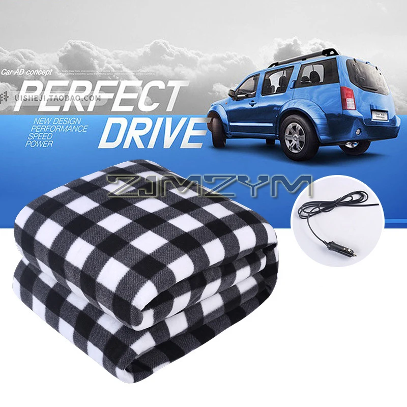 Multifunctional Car Electric Blanket, Warm Heating Pad, Fast-warming, Thick Blanket for Outside Camping, 12V