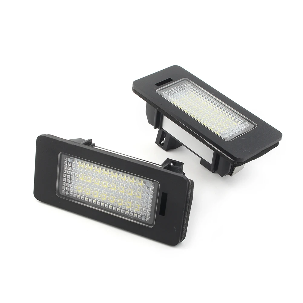 Luz LED para matrícula con decodificador, 2 uds., para Porsche Cayenne 955 957 y VW Golf MK6 Jetta Passat Touareg Touran 2011-up