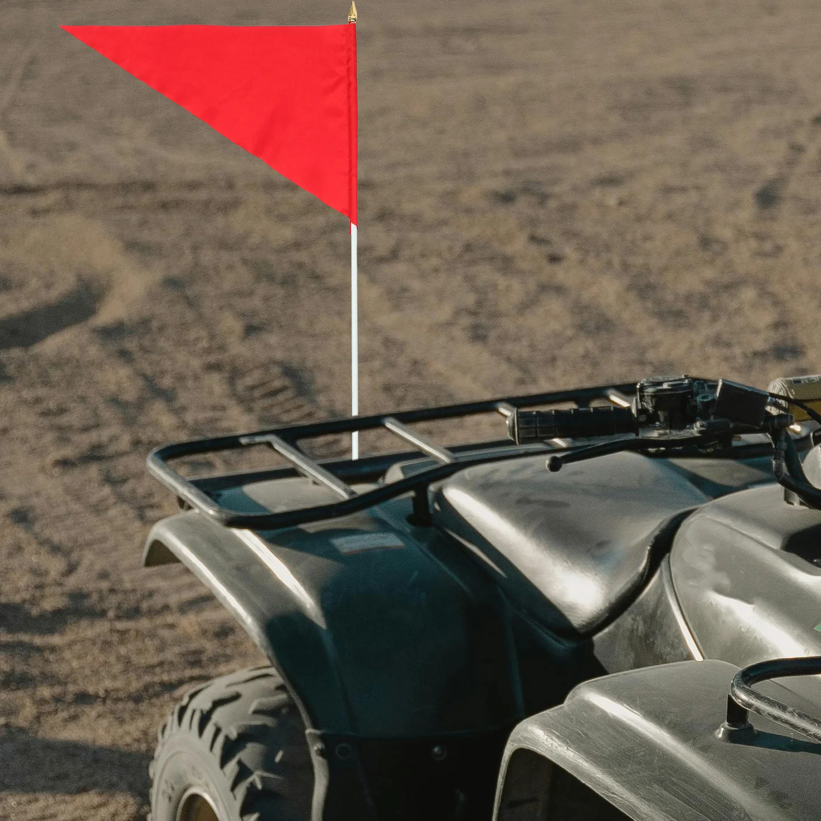 

Heavy Duty Atv Pole With High Visibility Red Flag Easy Install Universal Fit For Motorcycle Golf -Bike Durable Safety