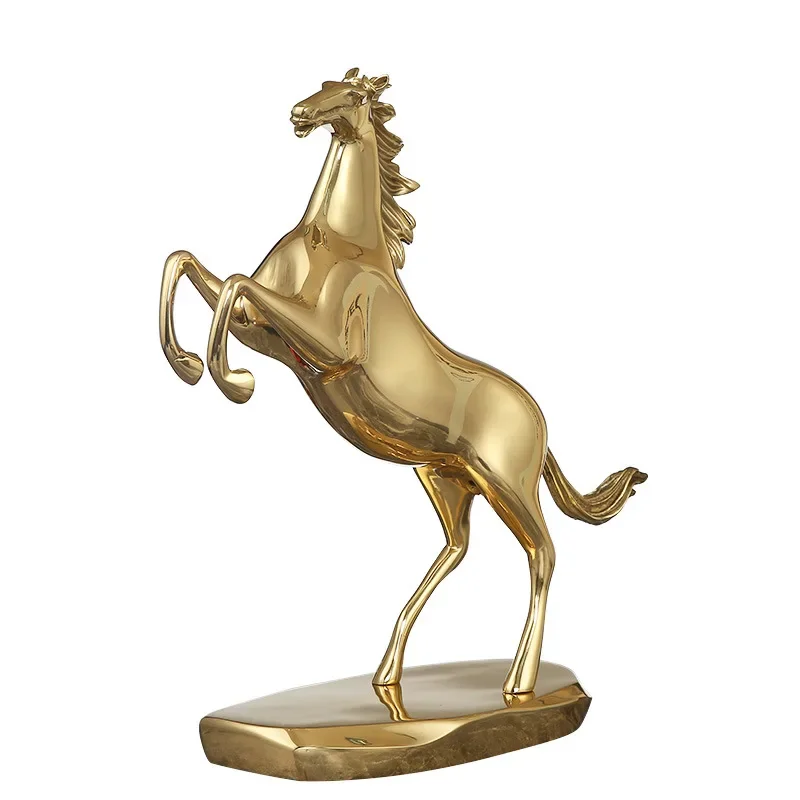 

Brass horse ornament is a success, European-style decorations, home furnishing, living room entrance, TV cabinet, wine cabinet,