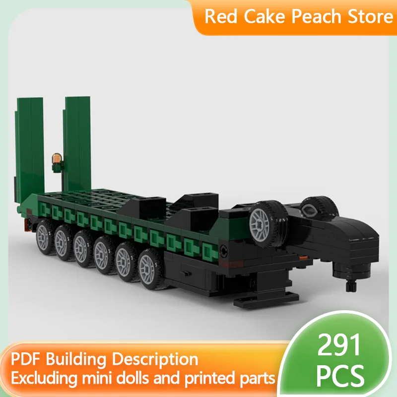 

City Car Model MOC Building Bricks Army Heavy Transport Trailer Modular Technology Children Holiday Gifts Assemble Toys Suit