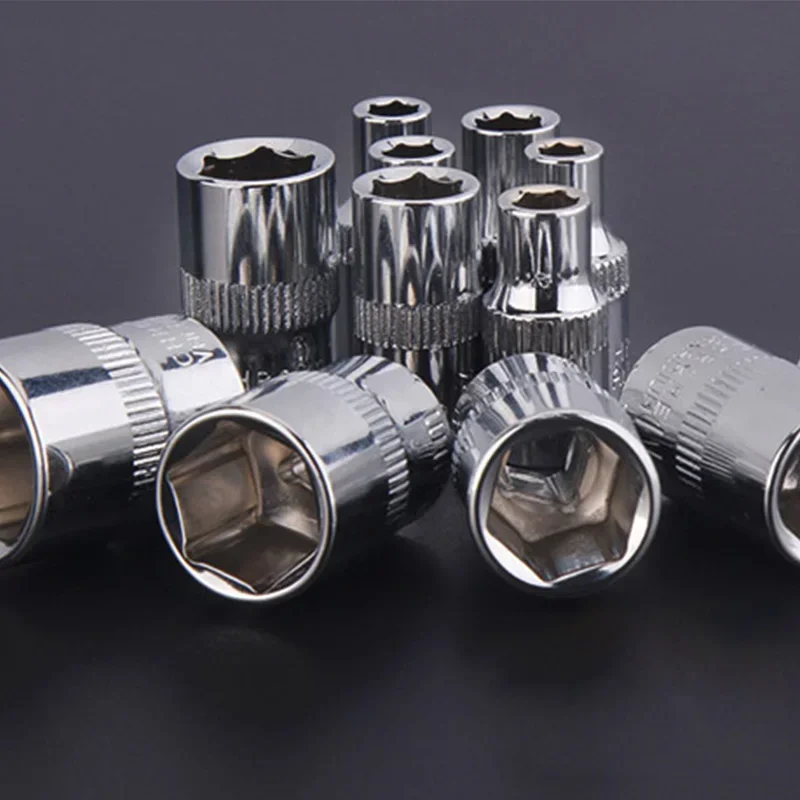 1pc 4mm-14mm Socket Wrench Head Metric Socket Set Socket Wrench Kit Bolt Hexagon Allen Head Torque Wrench Sleeve Head