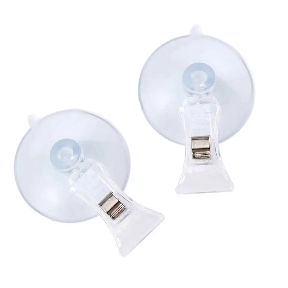 2Pcs Room Mall Living Room Clamping Card Holder Door Window Suction Cup Clip Auto Fasteners Fixing Clip Sucker Clamp
