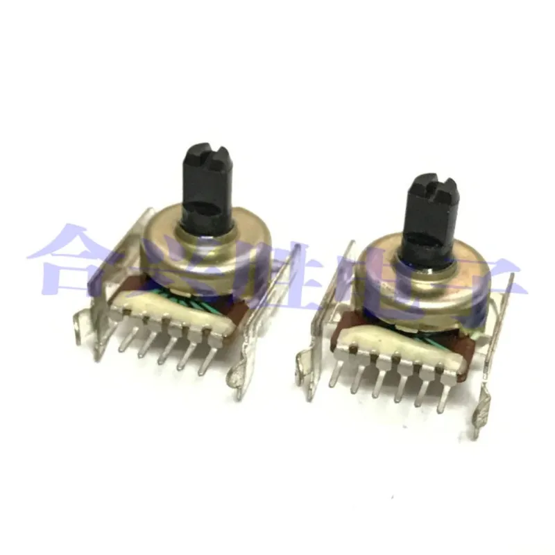 1 Stuk 161 Type Roterende Potentiometer Dubbele A 50K Horizontale 6pin Audioversterker Volumepotentiometer