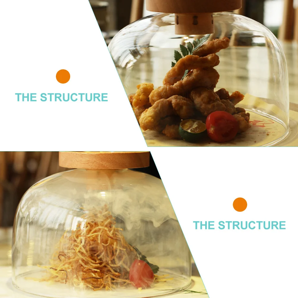 

Smoking Food Cover Lid for Smoke Infuser Transparent Cocktail Cloche Dome Clear Glass