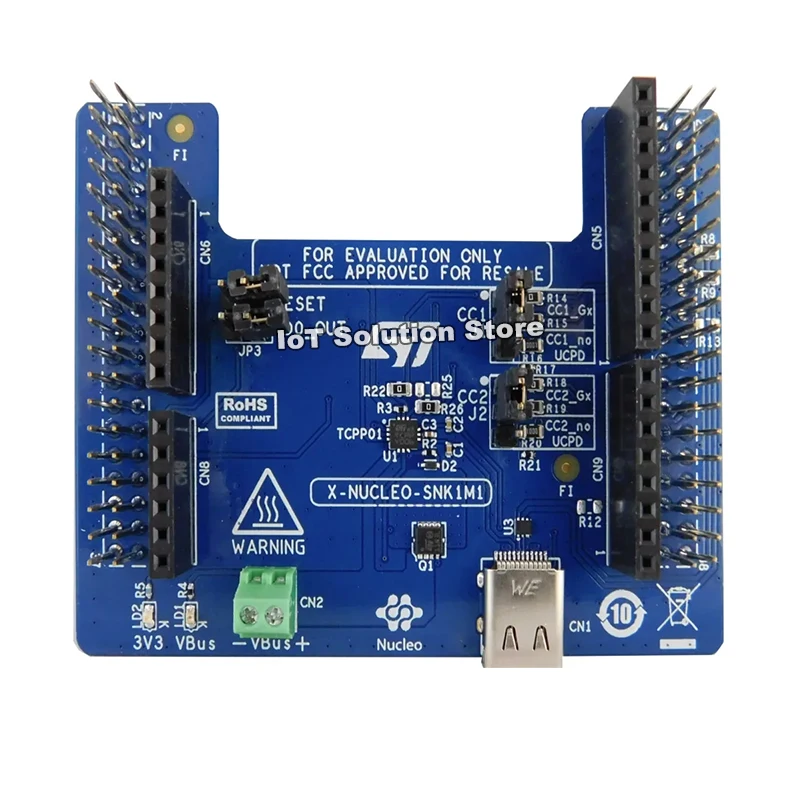 X-NUCLEO-SNK1M1 USB Type-C Power Delivery Sink expansion board based on TCPP01-M12 for STM32 Nucleo