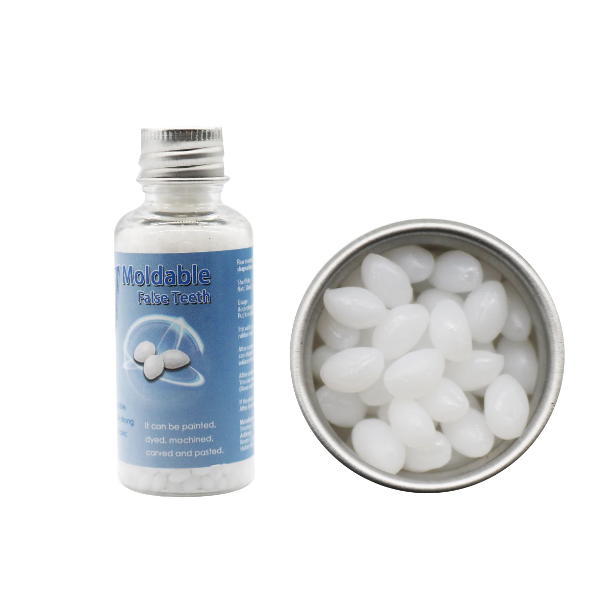 Denture Solid Glue Resin Temporary Tooth Repair Granules Teeth Gaps Broken False Teeth Filling Moldable Solid Glue Dental Care