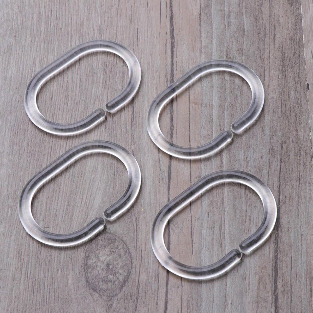 

24pcs Shower Shower Rings Clear 5 5x3 9cm Curtain Hook Simple Design Non Clear Curtain Rings Toxic