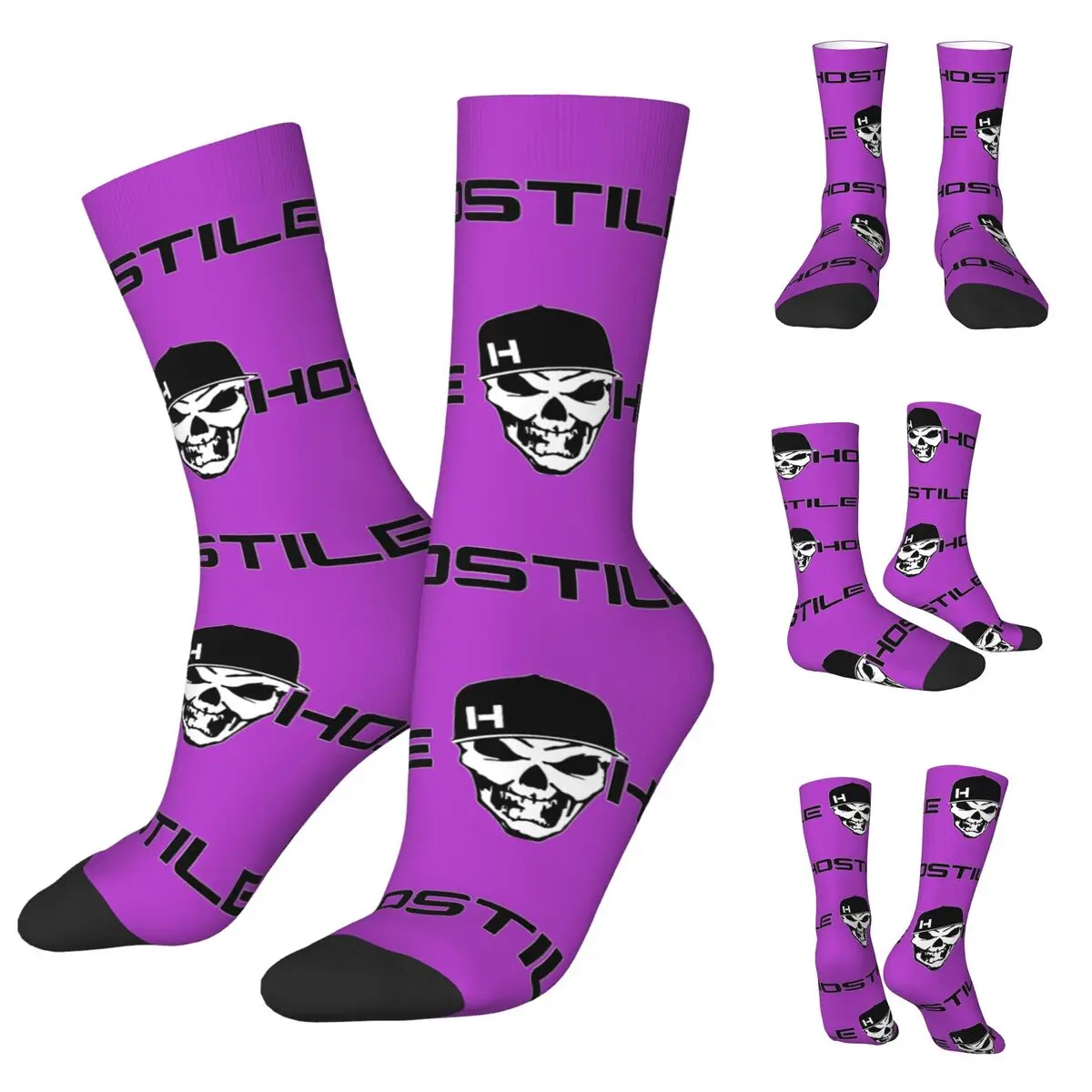 HOSSTILE Unisex Socks,Hiking 3D Print Happy Socks Street Style Crazy Sock