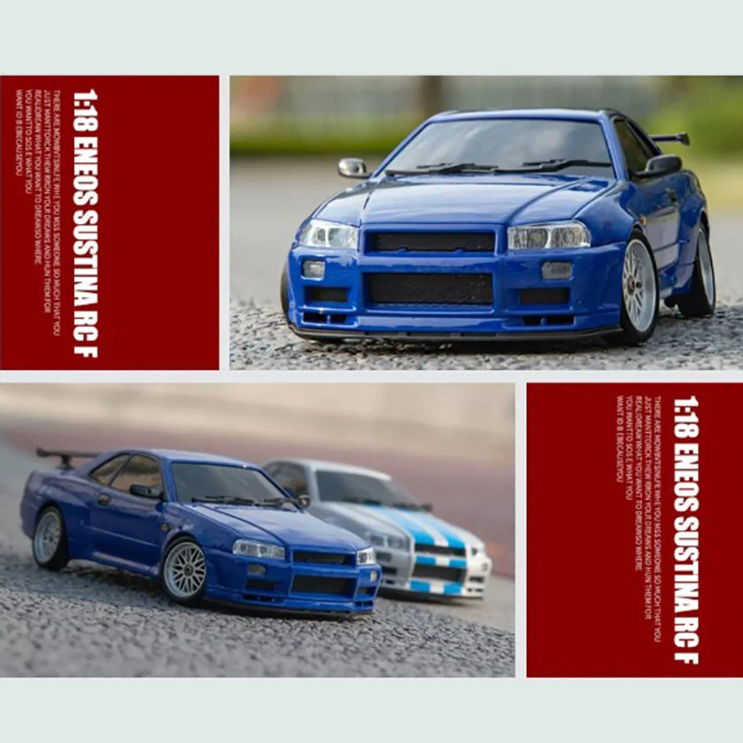 In Stock LDRC RC High Speed 1/18 Racing Car Scale RWD Drifting Remote Control Vehicles with Gyroscope Light System LD1899 Model