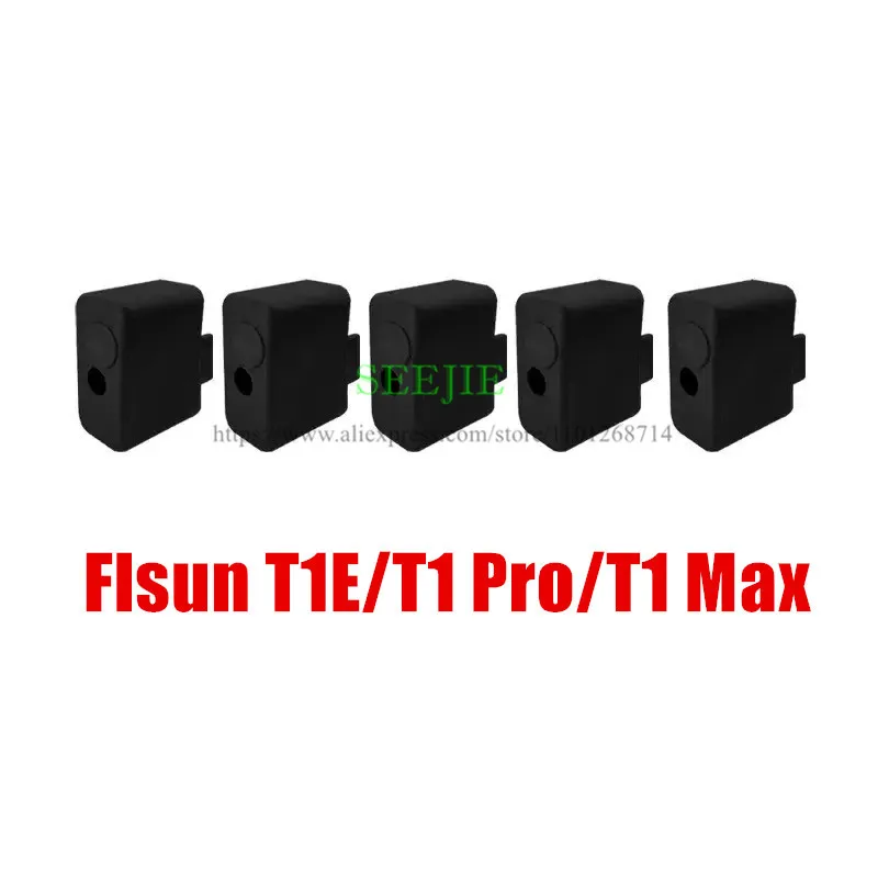 

5pcs New Black Flsun T1E/T1 Pro/T1 Max 3D Printer Block Silicone Socks