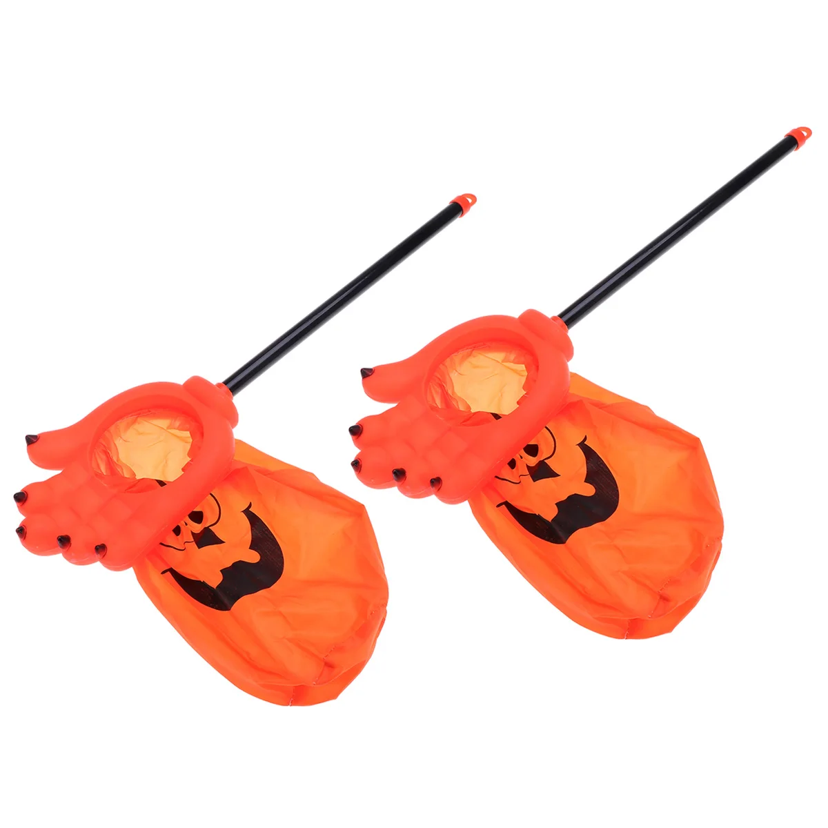 

2 Pcs Candy Bags for Kids Halloween Party Sweets Chocolates Gifts Reusable Premium Material Palm Shape Boys Girls
