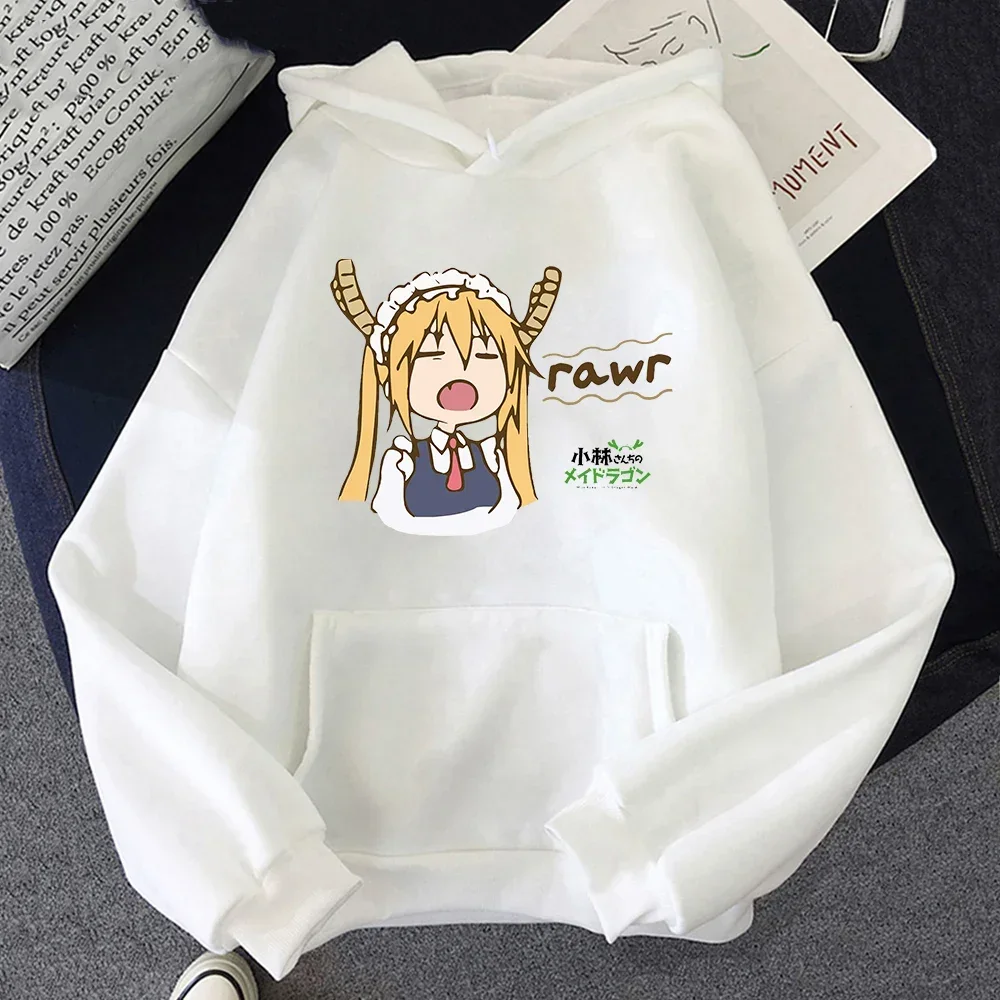 Kanna Kamui Hoodie Cute Kawaii Kobayashi-san Chi No Maid Dragon Sweatshirts Women Long Sleeve Pullover Graphic Hoodies Tracksuit