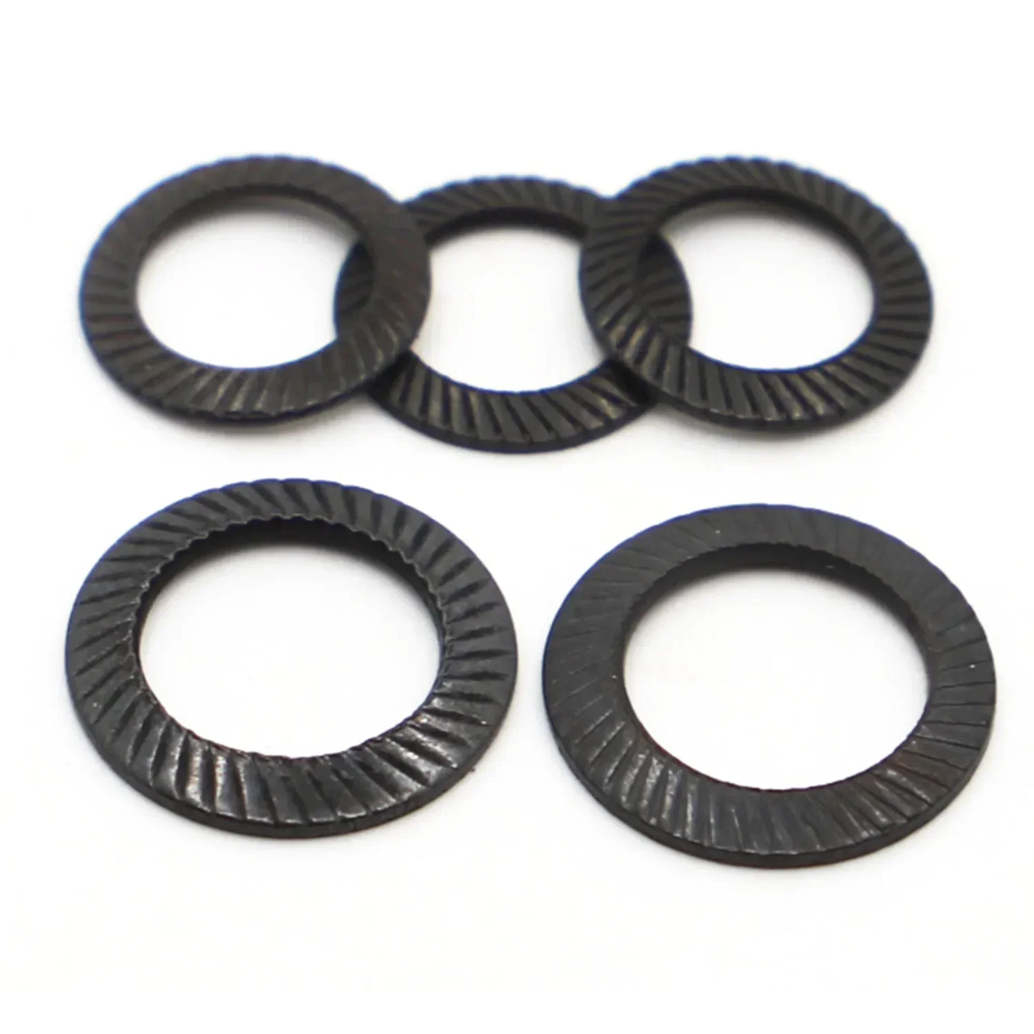 DIN9250 Lock Washers M3 M4 M5 M6 M8 M10 M12 M14 M16 Black Carbon Steel Double Faced