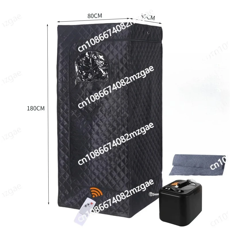 صندوق ساونا لغرفة تبخير الجسم بالكامل للمنزل، تصميم محمول قابل للطي مع معدات نظام التعرق والحمام #5