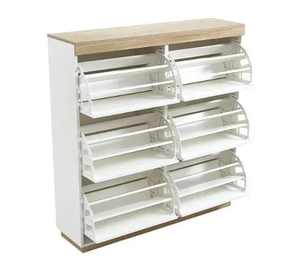 

Wooden living room furniture KD shoe rack cabinet wooden shoe cabinet living room cabinet with 3 doors