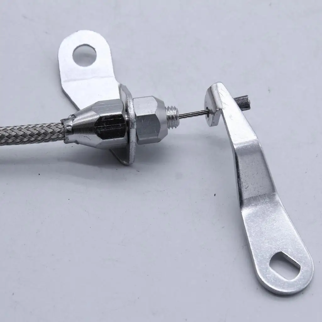 Universal Alloy Transmission Kickdown Cable Polished Vehicle Replacement for C4 Automatic Models