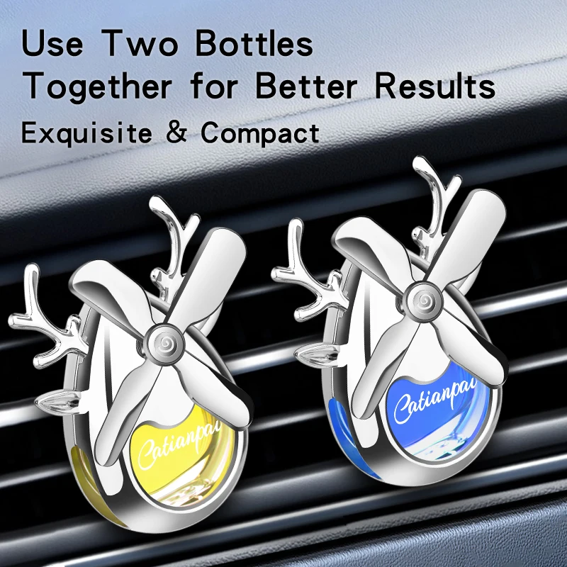 Pengharum mobil Kipas ventilasi AC Dekorasi interior mobil Aromaterapi dekorasi Pewangi mobil aroma tahan lama ringan