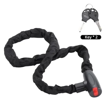 Bicycle Security Cable Bike Chain Lock Outdoor Anti-Theft Motorcycle Lock With Keys