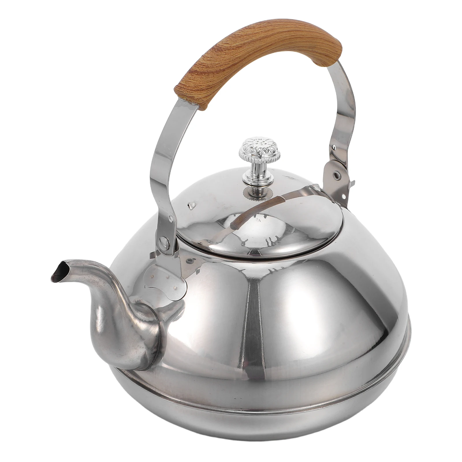 

Stainless Steel Camping Kettle Portable Handheld Tea Kettle 2L Boiling Water Pot Filter Outdoor Home Kitchen Stovetop Gas Stove