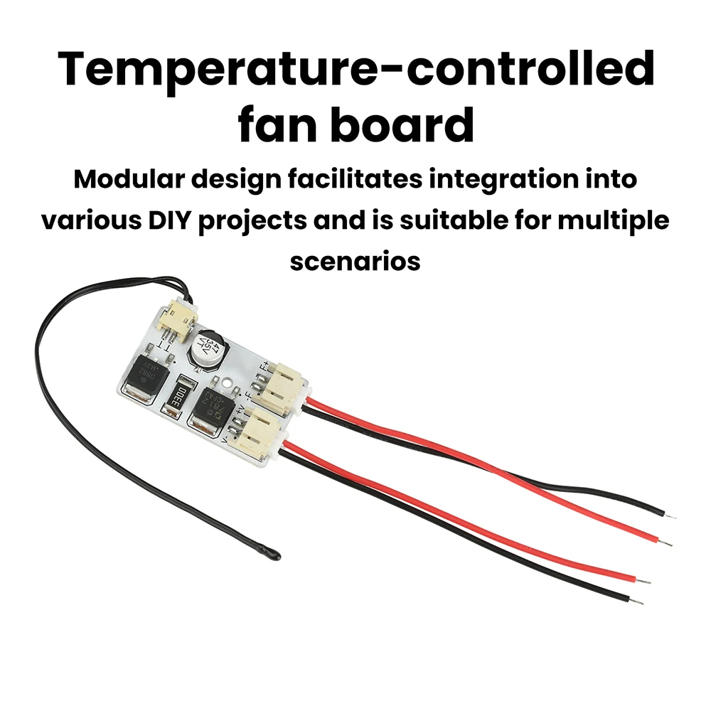 DIY Fan Temperature Control Board Automatic Fan Controller Fan Speed Control Step-Down Board