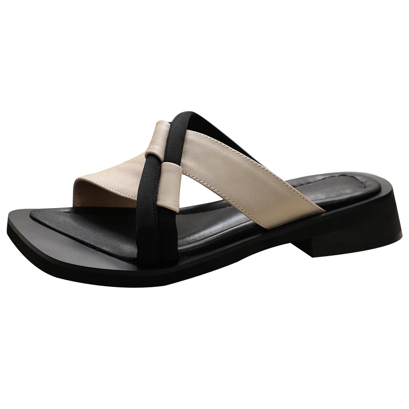 Shoes for Women 2023 Flat Shoes Sandals Women's Shoes Thick Slippers Fashion Beach Casual Women's Shoes Low Heel Slipperszapatos