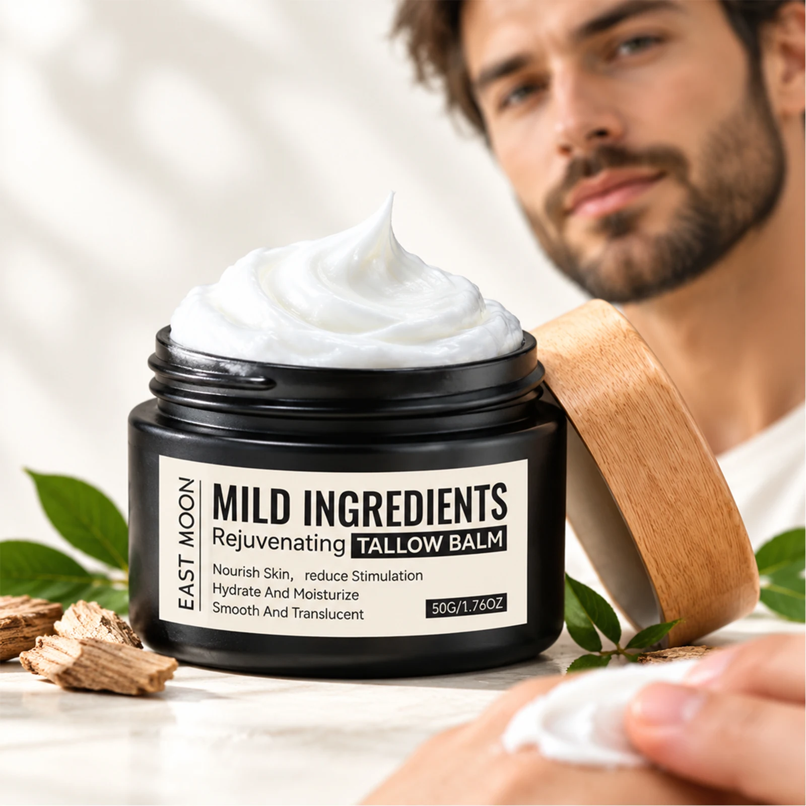 Men Facial Moisturizing Cream Mild Gentle Formula Silky Smooth Easy To Spread Hydrating Tender Skin Care CreamForFaceMoisturizer