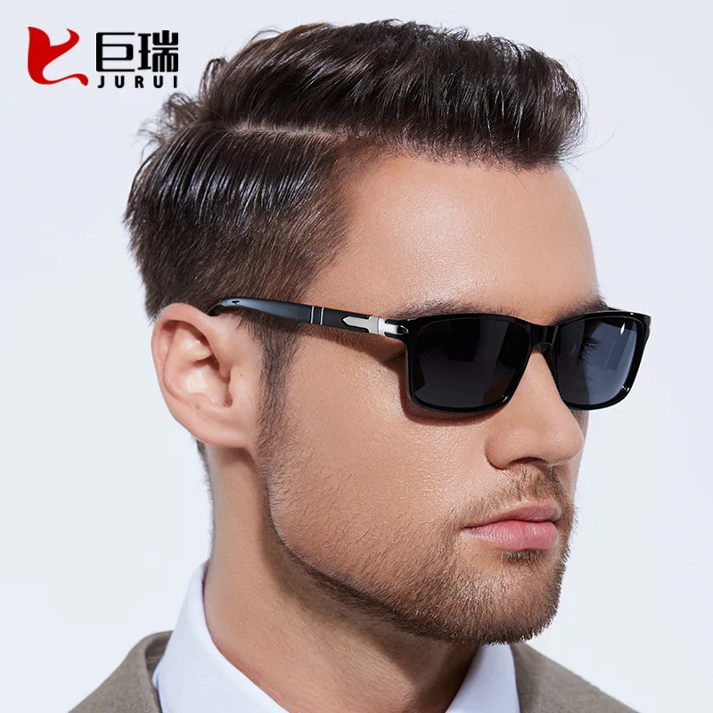 2023 Square UV resistant Sunglasses Fashion Outdoor Sunshade Sunglasses Men's Retro Polarized Sunglasses Wholesale