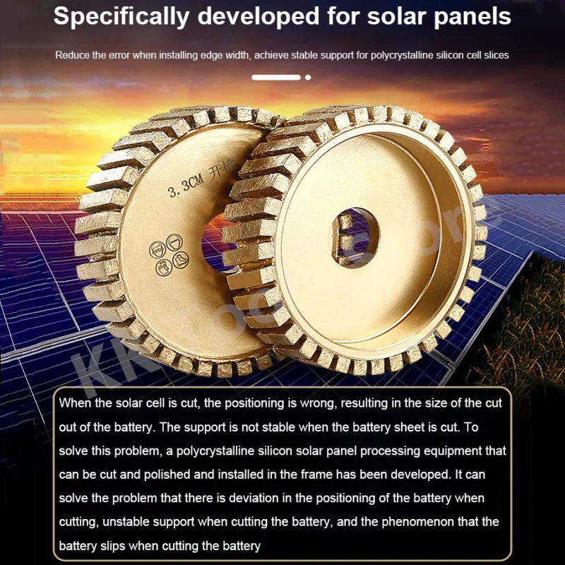 1 unidad de rueda de ranurado sinterizada de diamante de 140x32x33mm, Panel Solar, muela de piedra de granito para mampostería de hormigón y granito