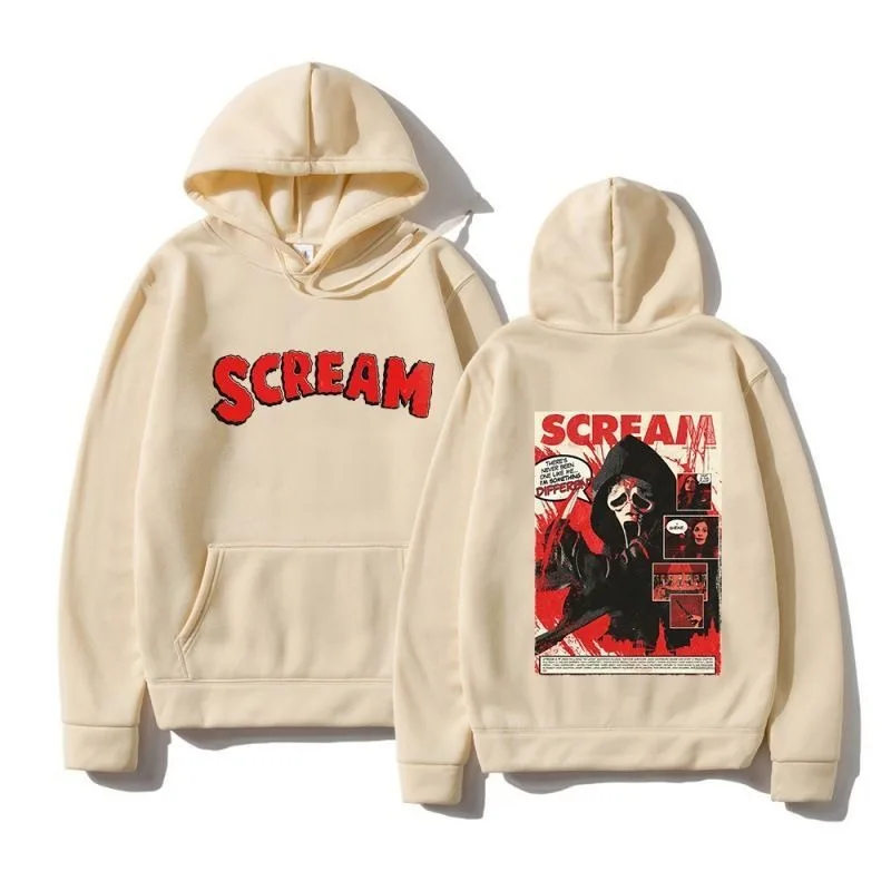 Scream Ghostface Hoodie New Autumn and Winter Men Men Fashion New Sweatshirts Loose Casual Harajuku  Sweatshirts Harajuku