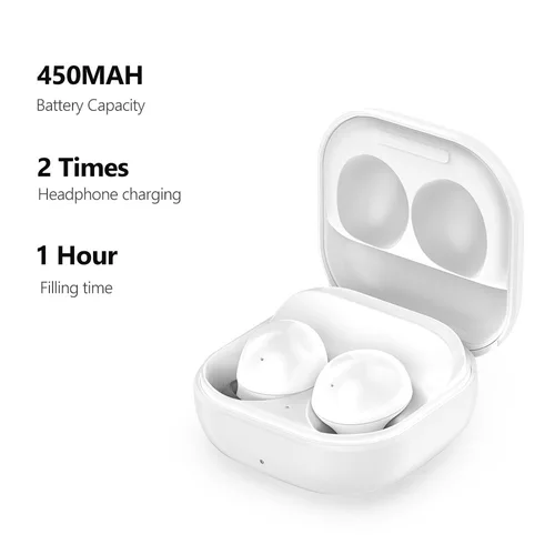 Imagen 2 del producto Caja de carga de repuesto para auriculares inalámbricos, estuche cargador para Samsung Galaxy Buds2 Pro, Buds 2, Buds Pro, Buds Live, Buds FE