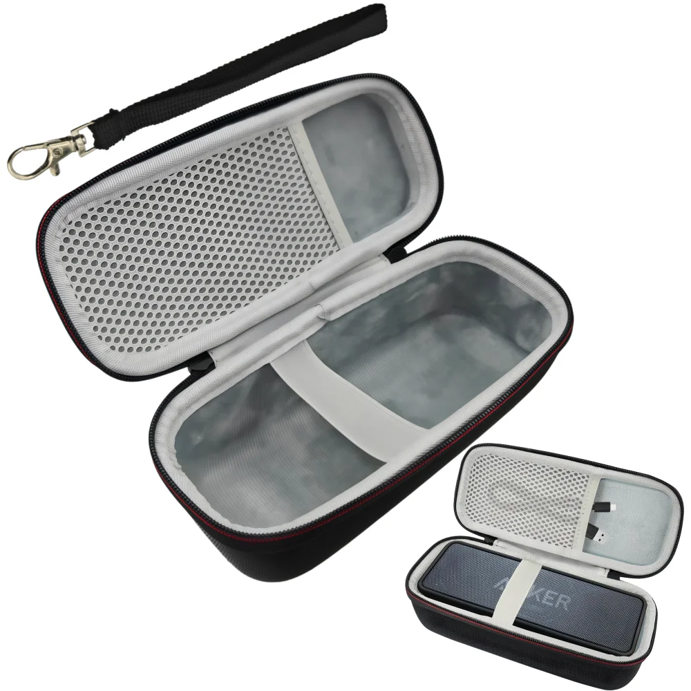 Tragbare EVA-Hartschalen-Aufbewahrungstasche Reise-Schutzhülle Sturzsichere Kratzfeste Tragetasche für Anker Soundcore 2/3 Tasche – Detail 1