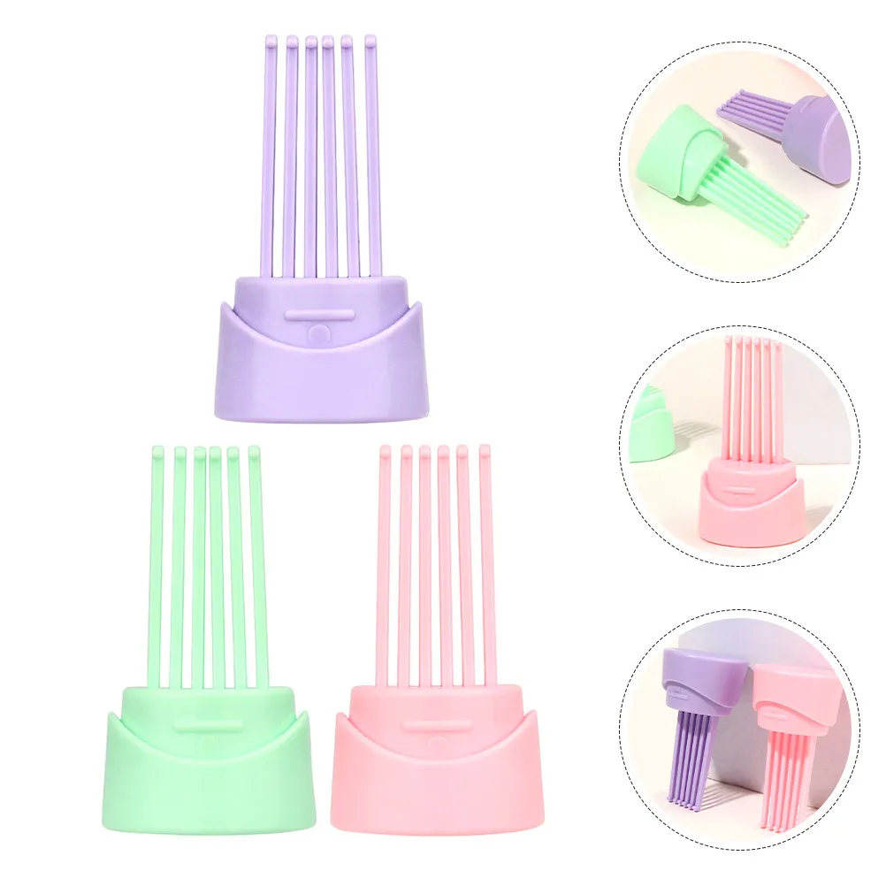 

Набор из 3 мини-щеток для чистки расчесок: эффективное удаление волос, перхоти, жира и загрязнений для салонов и дома