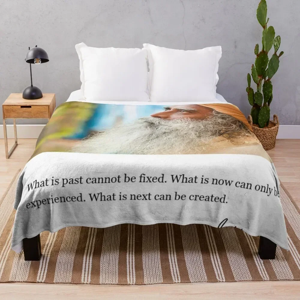 Create Your Future Sadhguru Throw Blanket Baby valentine gift ideas Blankets