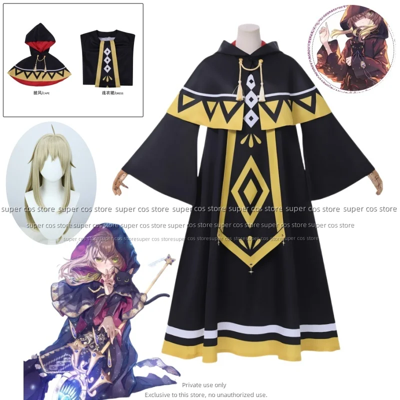 

Silent Witch Monica Everett Cosplay Reyn Norton Outfit Black Witch Robe Costumes Clothes Halloween Carnival Women 2025 New Anime