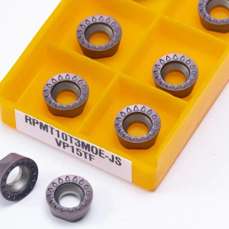 10PCS RPMT10T3 MOE JS VP15TF Carbide Inserts/inserts for Lathes and Milling Cutters RPMW1003 MO VP15TF