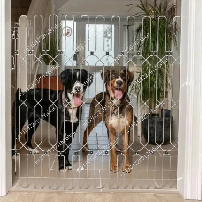 Pet fence Stainless steel door fence label Pet fence Isolation door Foldable