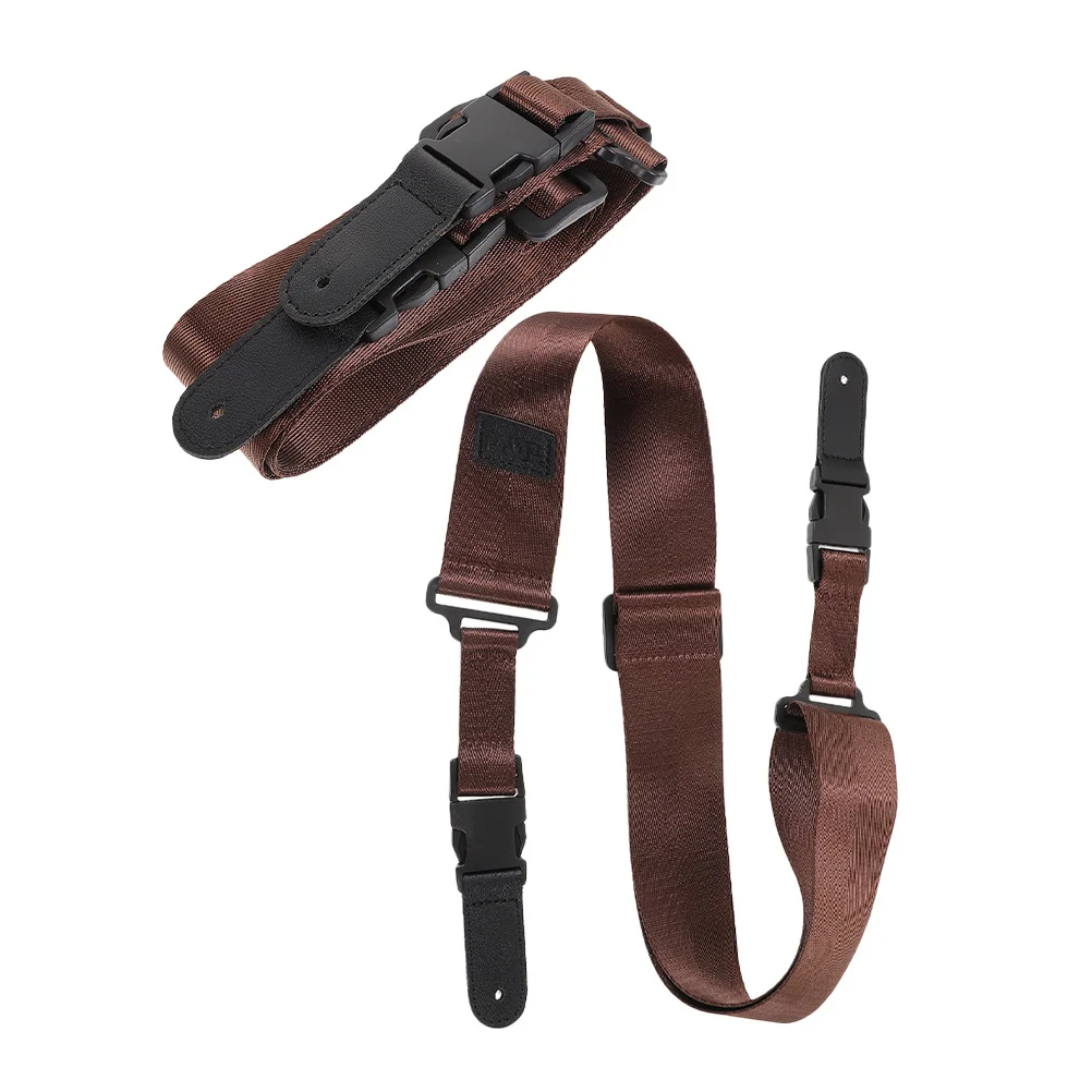 

2Pcs Guitar Strap Dirt Resistant Durable Printed Pattern Adjustable Shoulder Strap Folk Bass Guitar Replacement Part Accessories