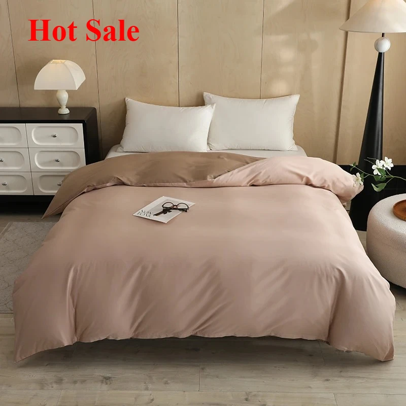 

2025 twill pure cotton quilt cover cotton solid color quilt cover single student dormitory skin-friendly single quilt cover