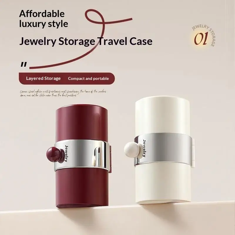Portable Girls Jewelry Storage Box, Multi-Function Organizer