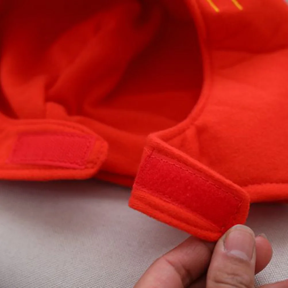 조정 가능한 퍼퍼 물고기 모자 레드 만화 모자 할로윈 파티 코스프레 재미있는 사진 소품 어린이 성인 착용 가능한 액세서리