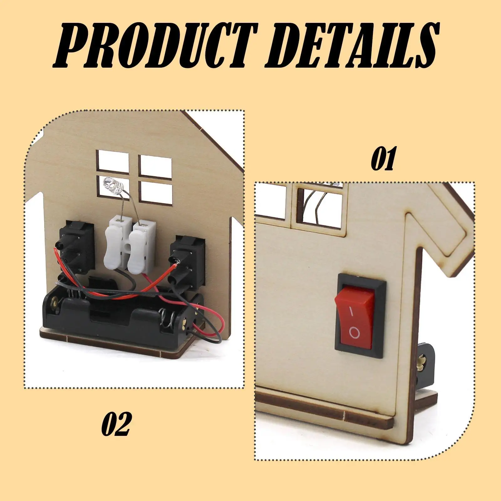 แบบจำลองการทดลองควบคุมสองตัว วิทยาศาสตร์ฟิสิกส์พื้นฐานสำหรับเด็ก โรงเรียนประถมศึกษา