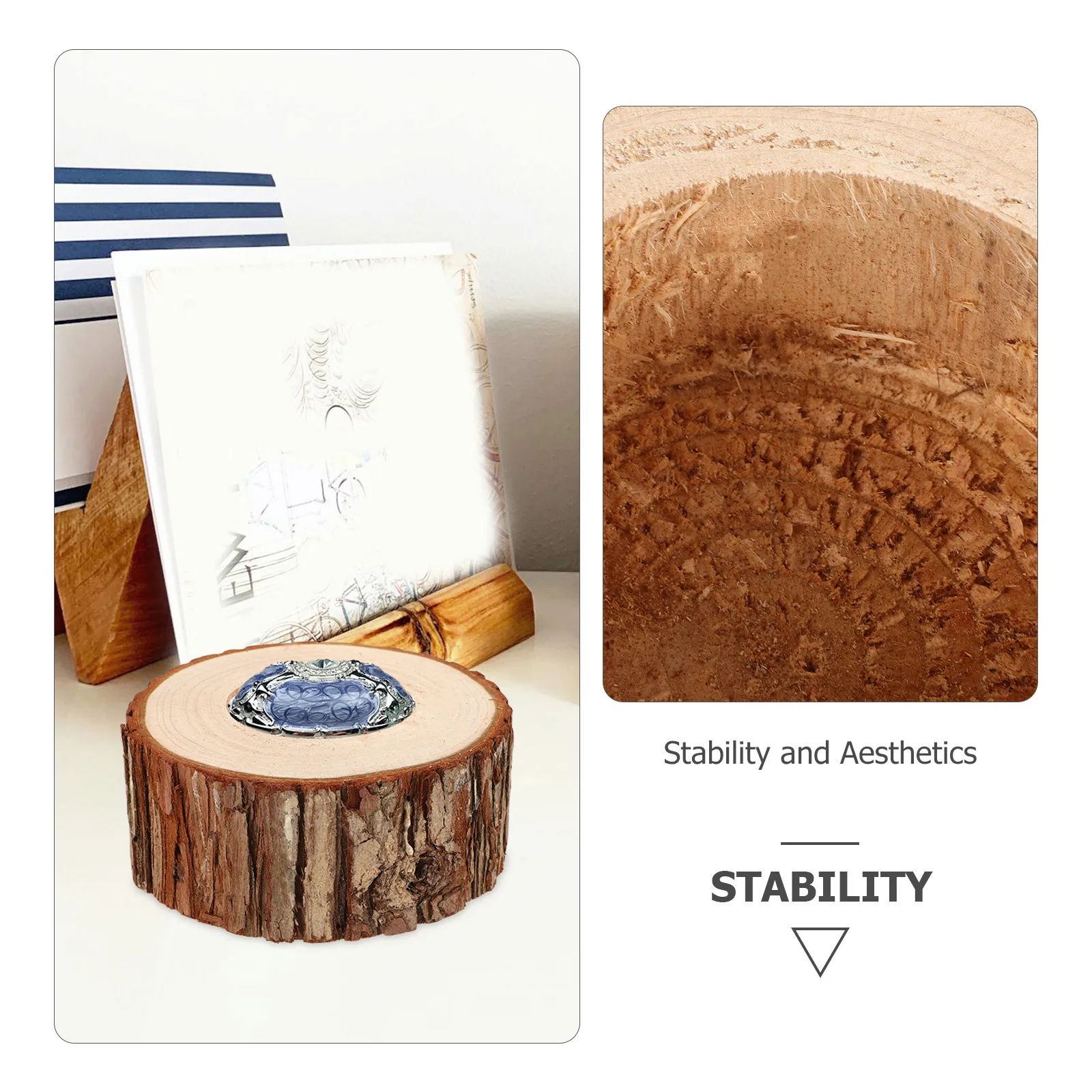 

Wooden Music Box Base DIY Handmade Stable Platform Wood Support Frame Rustic Music Box Accessory Replacement