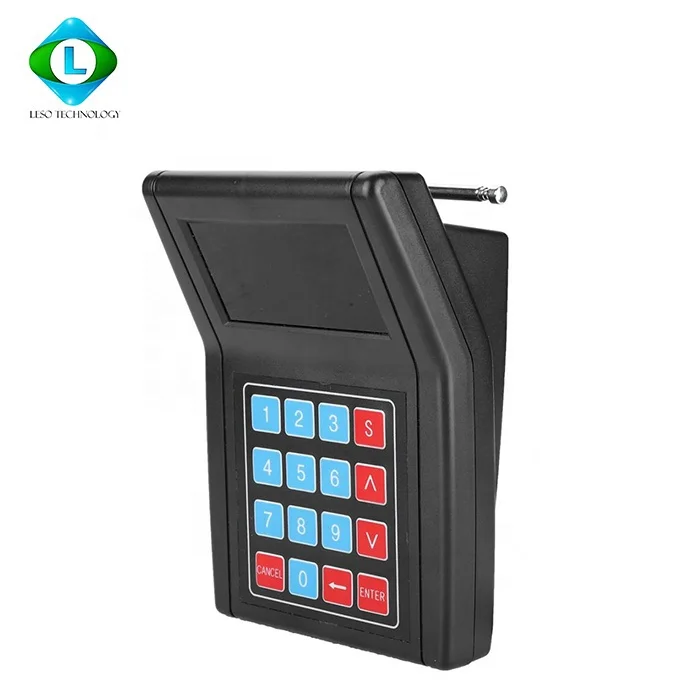 Wireless Guest Paging-Queuing System Guest Customer Restaurant Pager 1 Keypad Sender+20 Coaster Pager (100-240V)